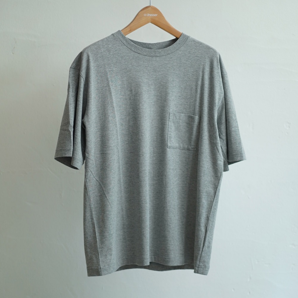 LOOSE FIT S/S POCKET TEE (HEATHER GRAY)