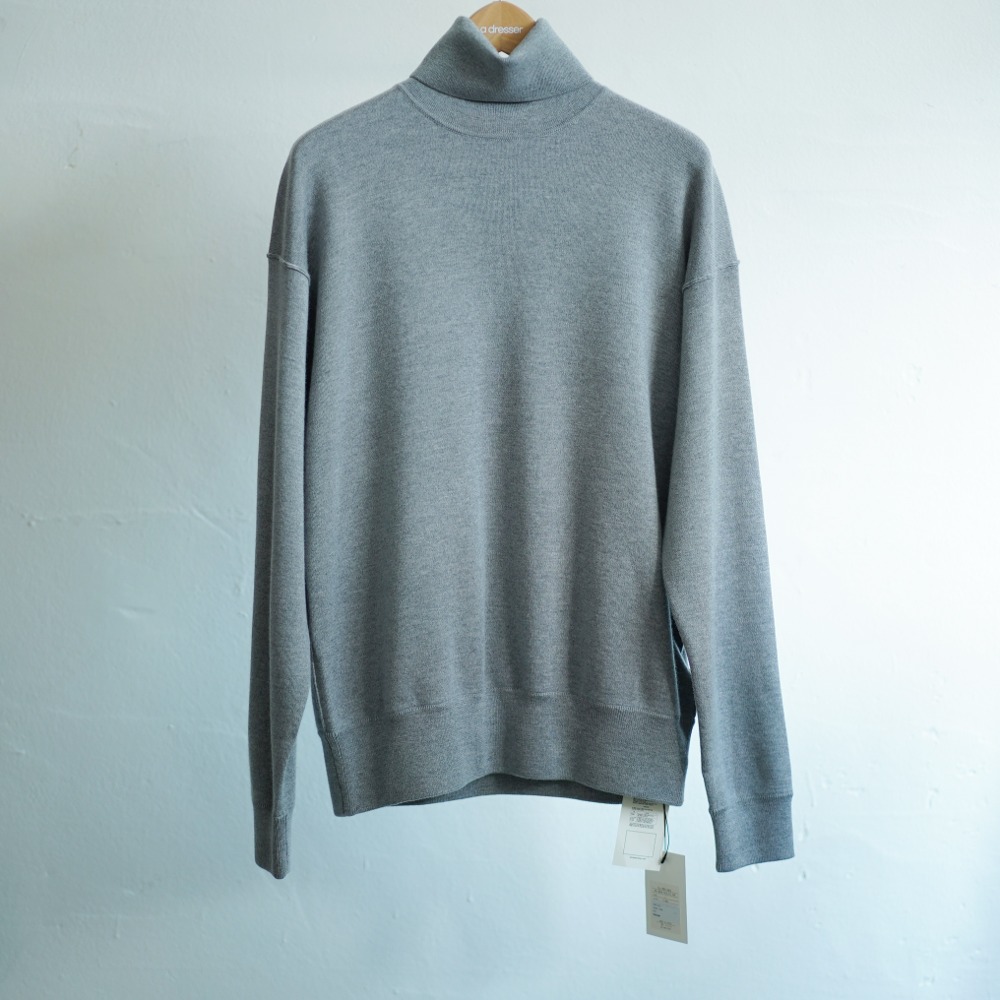 WOOL SMOOTH TURTLE PULL OVER (T.Gray)