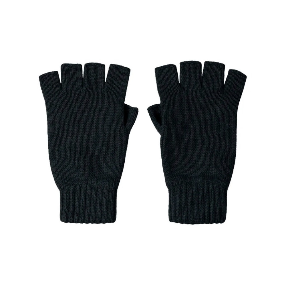 Cashmere Knitted Gloves/Fingerless (Black)