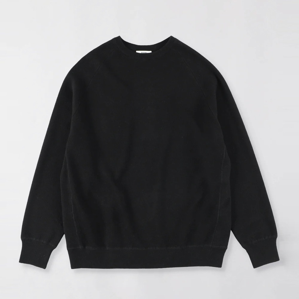 MIDDLEWEIGHT CASHMERE CREW KNIT (Black)