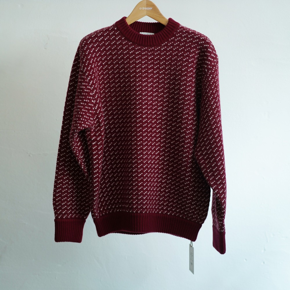Cashmere Norwegian Sweater (Red)