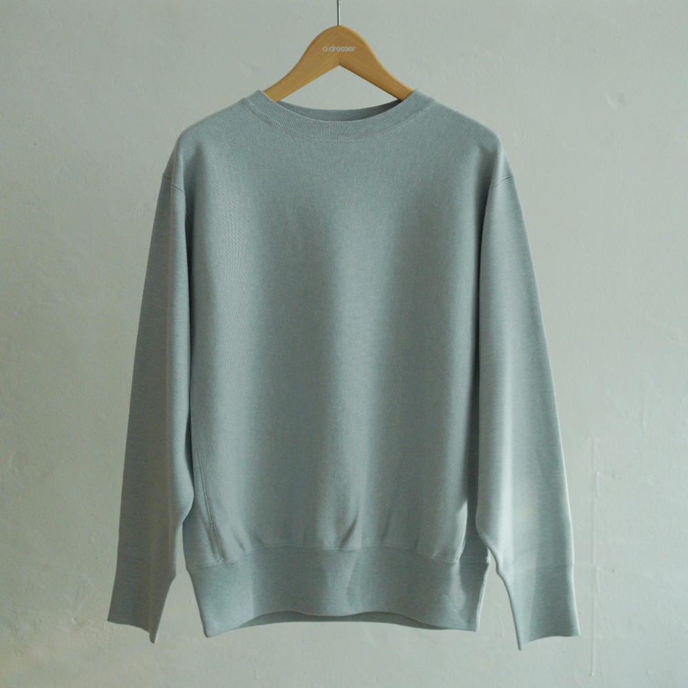SILK SMOOTH SWEAT PULL OVER (T.GRAY)