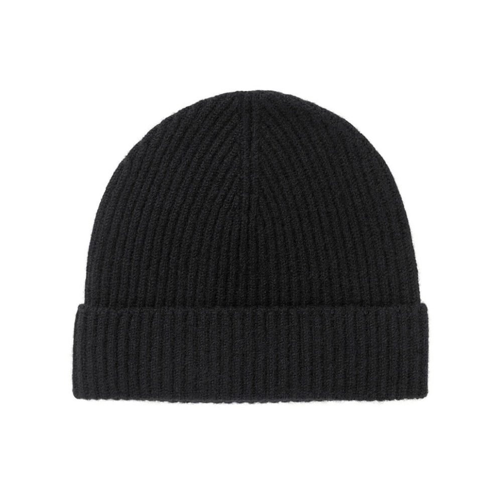 Cashmere Knitted Beanie (black)
