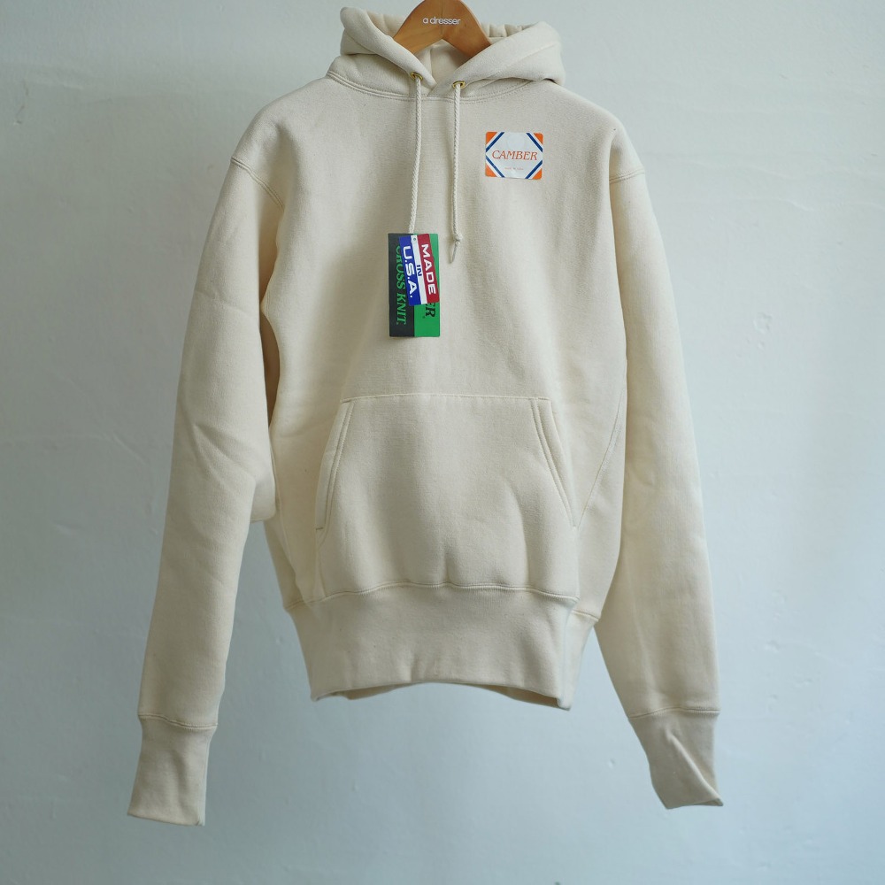 CROSS KNIT PULLOVER HOODIE (NATURAL)