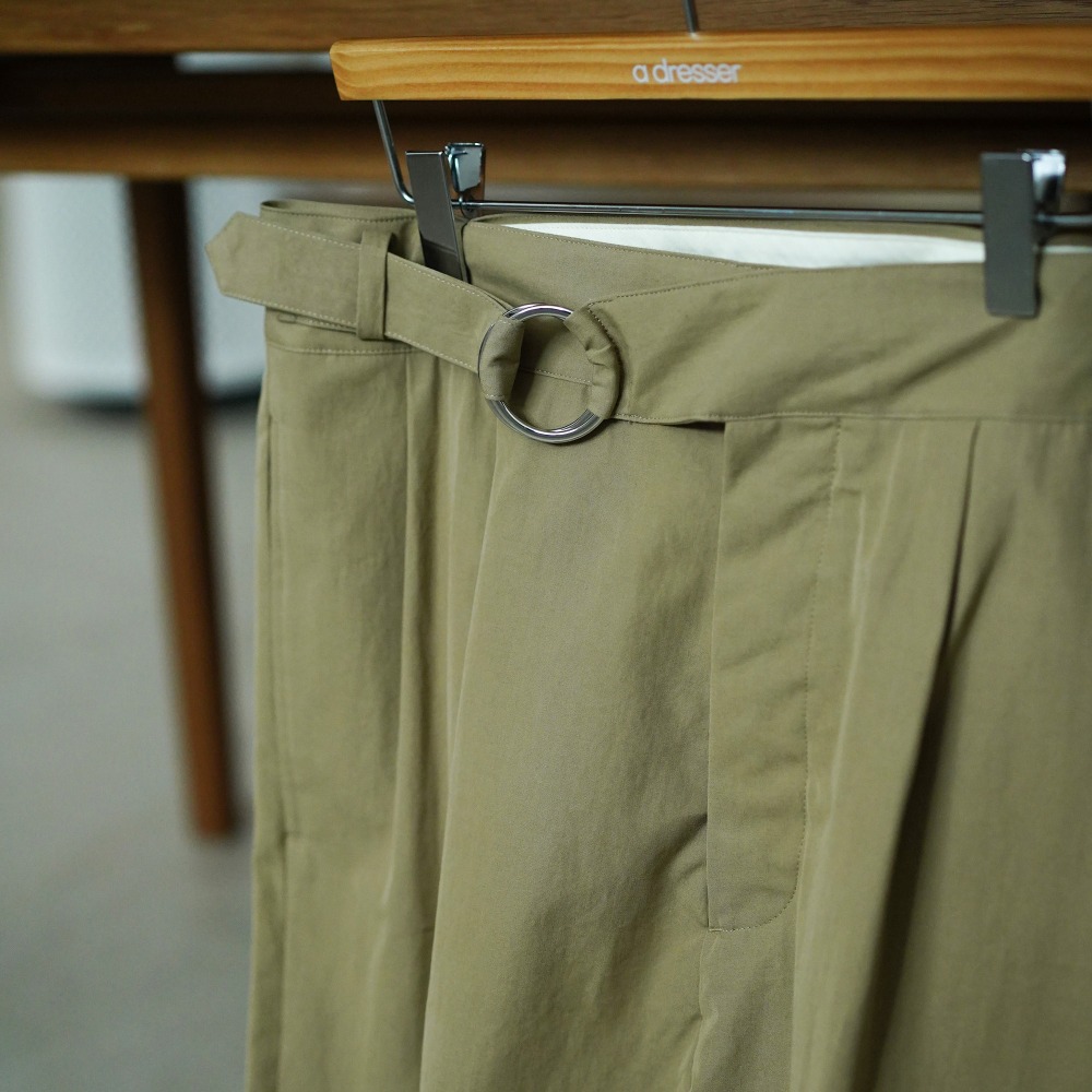 Organic poplin Ring pants (Khaki)
